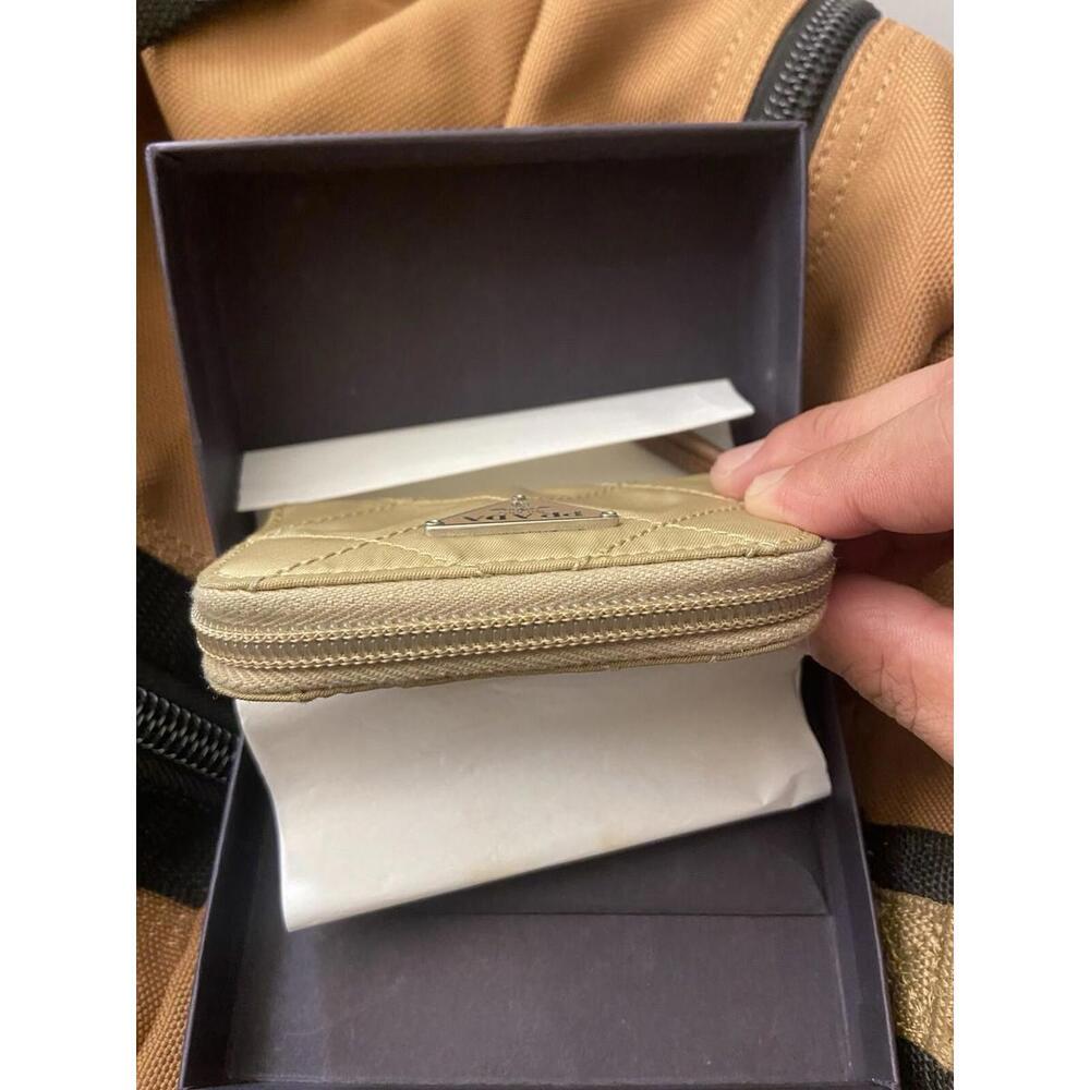 Prada Tessuto quilted nylon saffiano keychain case, card/box - Picture 6 of 13